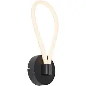 QAZQA Moderne wandlamp zwart incl. LED 3-staps dimbaar - Keri