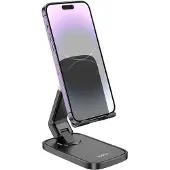 Hoco HD8 Bureau Telefoonhouder Zwart - Handsfree Kijken & Werken
