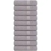 vidaXL Handdoeken FROGN 10 st 50x100 cm 360 g/m² grijs