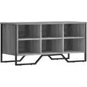 vidaXL Schoenenkast 90x38x45,5 cm bewerkt hout grijs sonoma eikenkleur