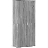 vidaXL Schoenenkast 80x39x178 cm bewerkt hout grijs sonoma eikenkleur