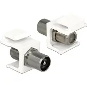 DeLOCK F-connector naar IEC keystone -