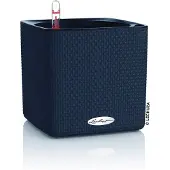 Lechuza CUBE Color 16 - Plantenbak - met uitneembare binnenbak - met bewateringssysteem - ALL-IN-ONE set - leisteengrijs