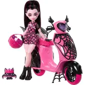 Mattel Monster High Draculaura-pop En Haar Scooter Roze