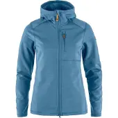 Fjällräven - Women's Keb Fleece Hoodie - Fleecevest L, blauw