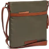 The Chesterfield Brand schoudertas schoudertas Malmo Shoulderbag Steel Green olijfgroen