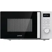 Gorenje MO20A3WH, Werkblad, Vrijstaande magnetron, 20 liter, 800 watt, Ingebouwd display, Knopbediening, Draaiknoppen