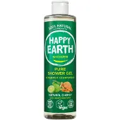 Happy Earth 100% Natuurlijke Douchegel Bergamot Cedarwood 300 Ml