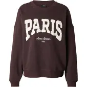 JDY Sweatshirt 'JDYMESA' beige / donkerbruin