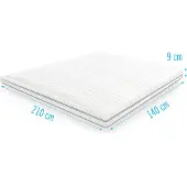 Droommatras Koudschuim Topdekmatras/topper 140x210 dikte 9 cm