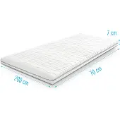 Droommatras Koudschuim Topdekmatras/topper 70x200 dikte 7 cm
