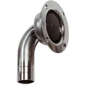 VETUS Airbleeding Nipple Round Angled Ss Zilver 25 mm