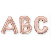Amscan - Rosé gouden aluminium letter ballon - Roze