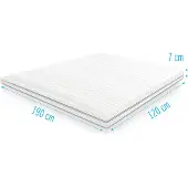 Droommatras Traagschuim NASA topdekmatras/topper 120x190 dikte 7 cm