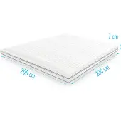 Droommatras Traagschuim NASA topdekmatras/topper 200x200 dikte 7 cm