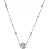 GUESS - JUBN03124JWRHT/U - Halskettiing - Dames - Roestvrij staal en Zirkonia