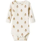 Name it Rompertje/body 'Zirkus' beige / lichtbruin