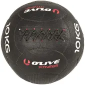 Olive Mini Medicine Ball 10kg Zwart 25 cm