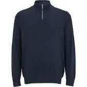 Jack & jones Plus Size Sweatshirt Met Halve Rits EU7XL US5XL Blauw
