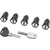 Givi SmartSecurityLock - sleutel + cilinder SLR105, 2 sleutels & 5 doppen