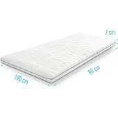 Droommatras Traagschuim NASA topdekmatras/topper 90x190 dikte 7 cm