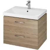 Cersanit Lara - Kast met wastafel, 45x59x45 cm, 2 laden, noten S801-143-DSM