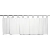 Elbersdrucke Bistro Gordijn Basic 48x140 cm wit transparant