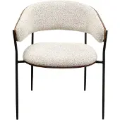 Kare design Stoel met armleuningen Cindy walnoot
