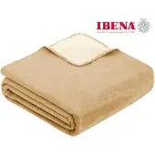 Ibena Plaid Sorrento Creme/Wolwit-220 x 240 cm