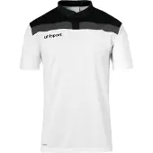 Uhlsport Offense 23 Short Sleeve Polo Wit 3XL Man