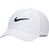 Nike Dri-FIT Club gestructureerde Swoosh pet - Wit | Maat