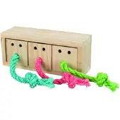 Trixie snack kubus hout - 16x6x7 cm