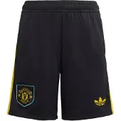 Adidas Sportbroek 'Manchester United Short 2025/2026' geel / zwart