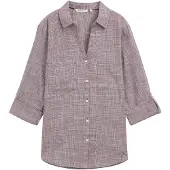 Tom Tailor Blouse bordeaux / wit