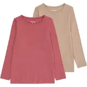 Minymo Shirt beige / lichtrood
