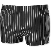 Schiesser Retro badpak met ritszakje gerecyclede tricot strepen zwart - nautical casual Heren Onderbroek - zwart