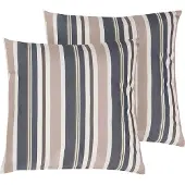 Beliani KASTOS - Tuinkussen set van 2 - Taupe - 40 x 40 cm - Polyester