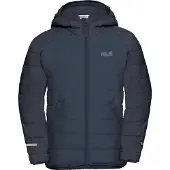 Jack Wolfskin gewatteerde jas Zenon donkerblauw Outdoor jas Jongens/Meisjes Polyester Capuchon - maat 152