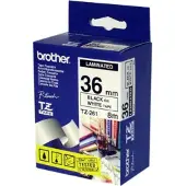 Brother TZe-261 tape zwart op wit 36mm x 8m (origineel)
