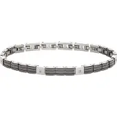 Breil Armband zwart / zilver
