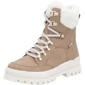 Rieker Veterlaarsjes 'Evolution' donkerbeige / wit