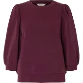 Selected Sweatshirt 'SLFTENNY' aubergine