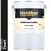Holdbar Badkamercoating Zwart (RAL 9005) 2,5 kg