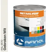 Afinol Metaalverf Gebroken Wit (RAL 9010) 750 ml