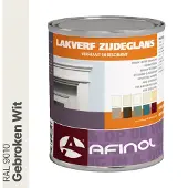 Afinol Zijdeglans Lakverf Gebroken Wit (RAL 9010) 750 ml