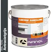 Afinol Zijdeglans Lakverf Antracietgrijs (RAL 7016) 2,5 liter