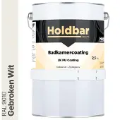 Holdbar Badkamercoating Gebroken Wit (RAL 9010) 2,5 kg