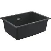 GROHE - Composiet spoelbak K700 met waste, 61x46 cm, grafiet zwart 31655AP0