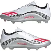 Adidas Voetbalschoen 'F50 Messi League' purper / zwart / zilver / wit