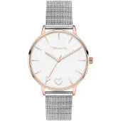 Tamaris Analoog horloge rose-goud / zilver / wit